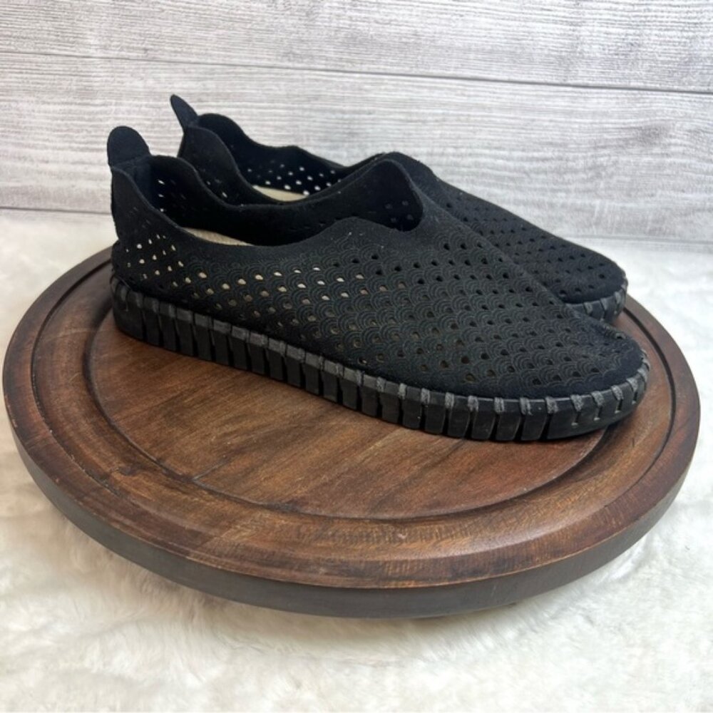 Ilse Jacobsen Black Tulip Slip On Sneakers Shoes Size 38 (7.5-8)